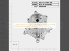 الخدمات المخصصة للدقة الخفيفة من الألومنيوم CNC معالجة قطع الدوران المعالجة