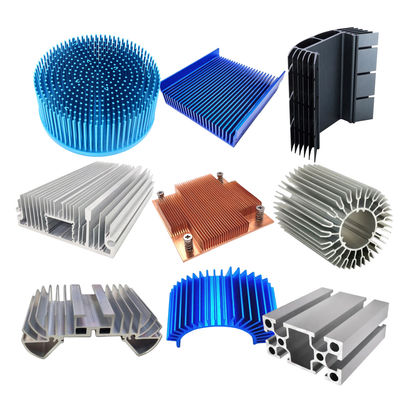جودة  Customized Aluminum Extrusion Heat Sink Silver Heat Dissipation Aluminum مصنع