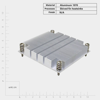 خادم ذو طاقة عالية حرارة CPU مع تصميم الزعانف المنحدرة والمقاومة الحرارية المنخفضة